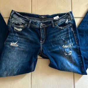 Very cute Silver jeans size 33,33.